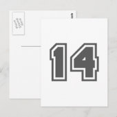 Nummer 14 briefkaart (Voorkant / Achterkant)