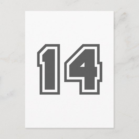 Nummer 14 briefkaart (Voorkant)