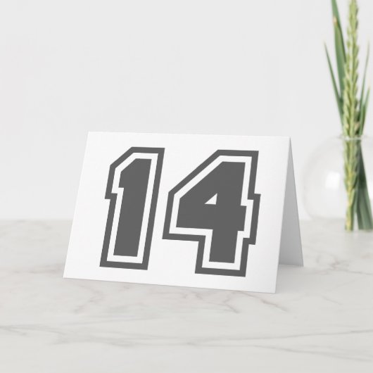 Nummer 14 kaart (Voorkant)