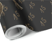 Nummer 15 15e bruiloft Jubileum Quinceanera Cadeaupapier (Rol Hoek)