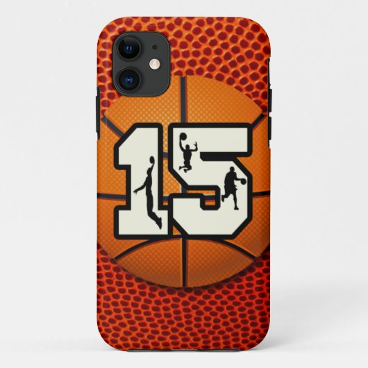 Nummer 15 Basketball Case-Mate iPhone Case (Achterkant)