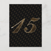 Nummer 15 Meisjes 15e verjaardag van het huwelijk  Briefkaart (Voorkant)