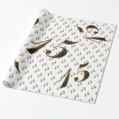 Nummer 15 Meisjes 15e verjaardag van het huwelijk  Cadeaupapier (Uitgerold)