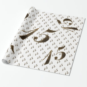 Nummer 15 Meisjes 15e verjaardag van het huwelijk  Cadeaupapier