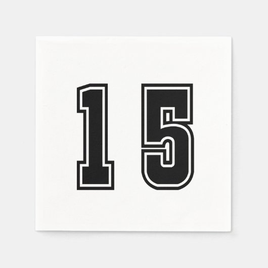 Nummer 15 servet (Voorkant)