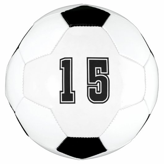Nummer 15 voetbal (Voorkant)