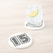 Nummer 15 zandsteen onderzetter (Zijkant)