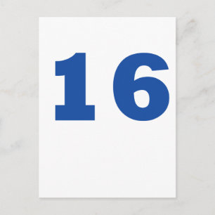 Nummer 16 briefkaart