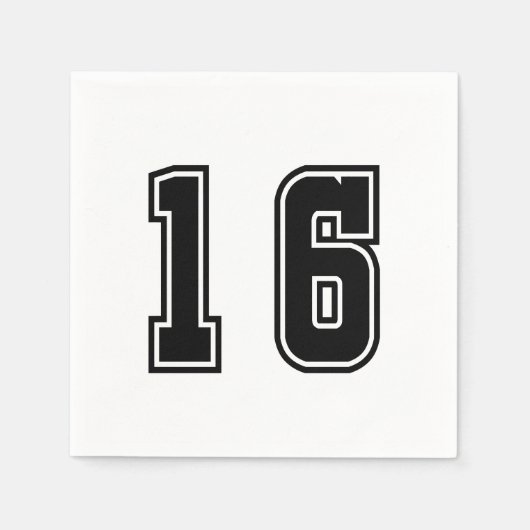 Nummer 16 servet (Voorkant)