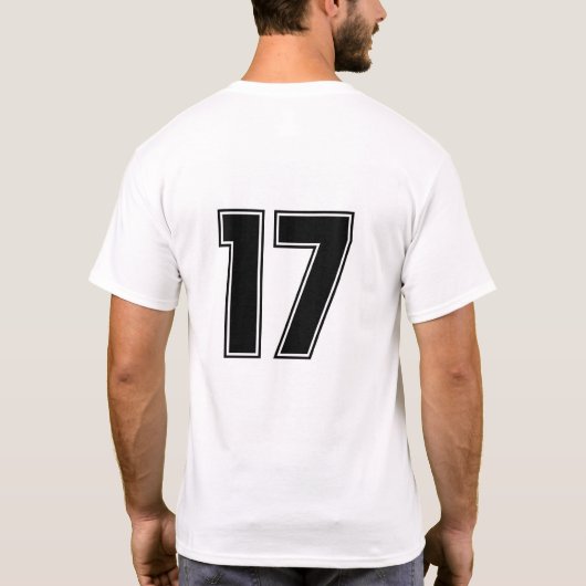 Nummer 17 backside print t-shirt (Achterkant)