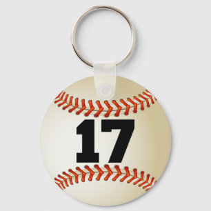 Nummer 17 Baseball Sleutelhanger