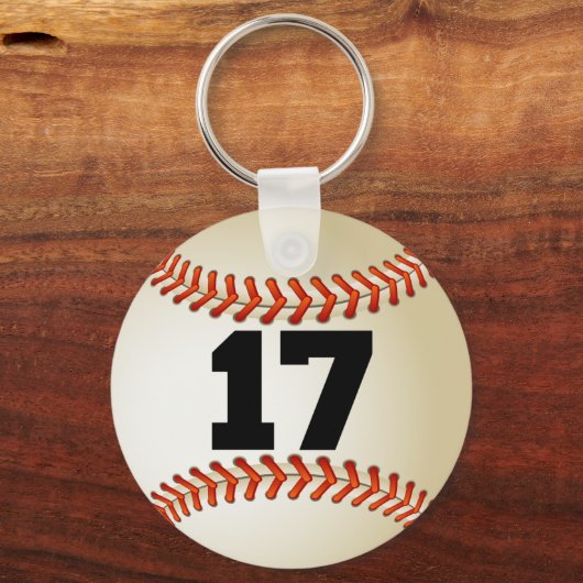 Nummer 17 Baseball Sleutelhanger (Voorkant)