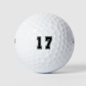 Nummer 17 golfballen (Voorkant)
