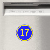 nummer 17 in een cirkel magneet (Insitu (Vaatwasser))