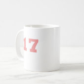 Nummer 17! koffiemok (Voorkant links)