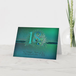 Nummer 17 / leeftijd / jaar / 17e verjaardag sjabl kaart