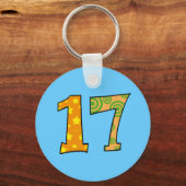 Nummer 17 sleutelhanger (Voorkant)