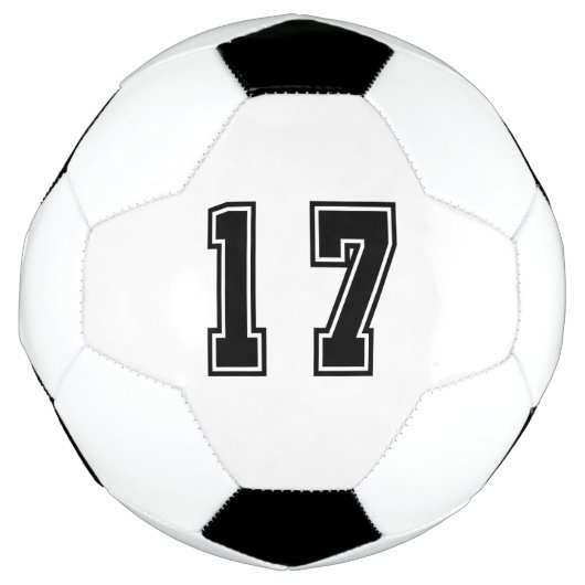 Nummer 17 voetbal (Voorkant)