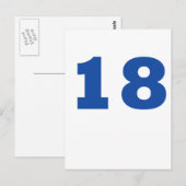 Nummer 18! briefkaart (Voorkant / Achterkant)