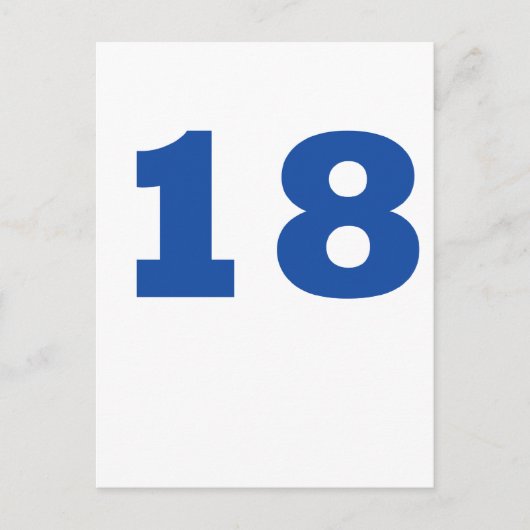 Nummer 18! briefkaart (Voorkant)