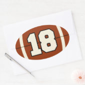 Nummer 18 Football Sticker (Envelop)