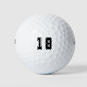 Nummer 18 golfballen (Voorkant)
