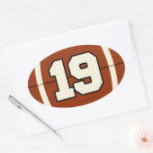 Nummer 19 Football Sticker (Envelop)