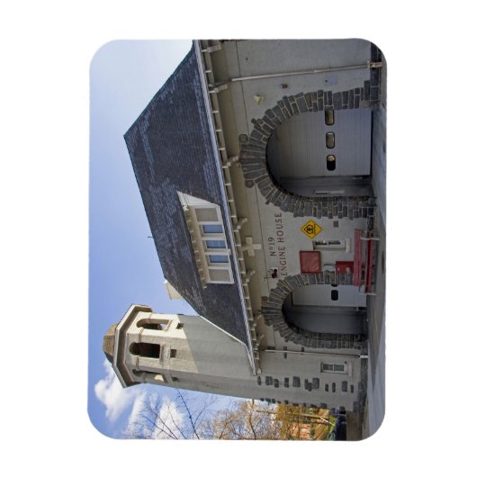 Nummer 19 Motor House in Washington D.C. Magneet (Verticaal)