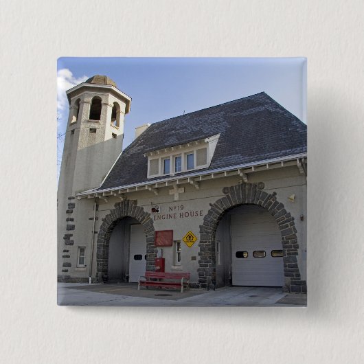 Nummer 19 Motor House in Washington D.C. Vierkante Button 5,1 Cm (Voorkant)
