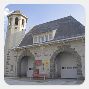 Nummer 19 Motor House in Washington D.C. Vierkante Sticker