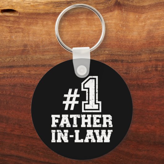 Nummer 1 1 schoonvader sleutelhanger (Voorkant)