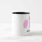 Nummer 1 Aangepast Collectie Cadeaucode Roze 1 Mok (Midden)