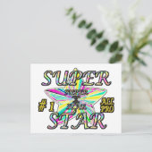 Nummer 1 Alle Pro Super Star Briefkaart (Staand voorkant)