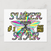 Nummer 1 Alle Pro Super Star Briefkaart (Voorkant)