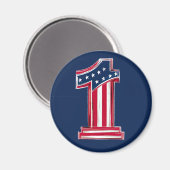 Nummer 1 Amerikaan Magneet (Voorkant / Achterkant)