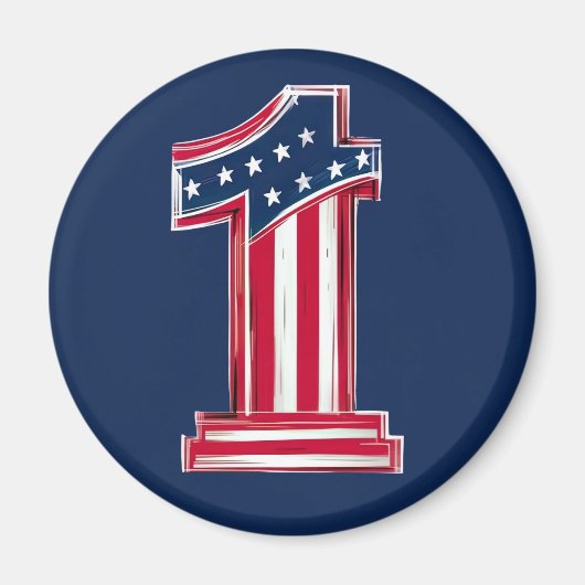 Nummer 1 Amerikaan Magneet (Voorkant)