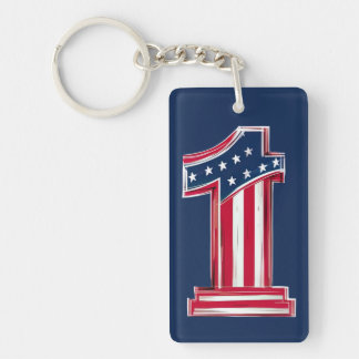Nummer 1 Amerikaan Sleutelhanger