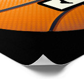 Nummer 1 Basketball en spelers Poster (Hoek)