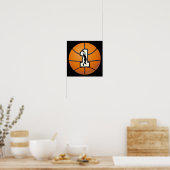 Nummer 1 Basketball en spelers Poster (Keuken)
