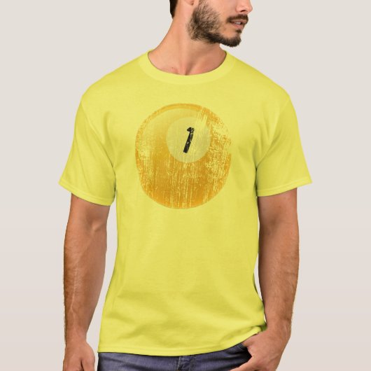 NUMMER 1 BILLIARDS BALL - AGMENT AND ERODED T-SHIRT (Voorkant)