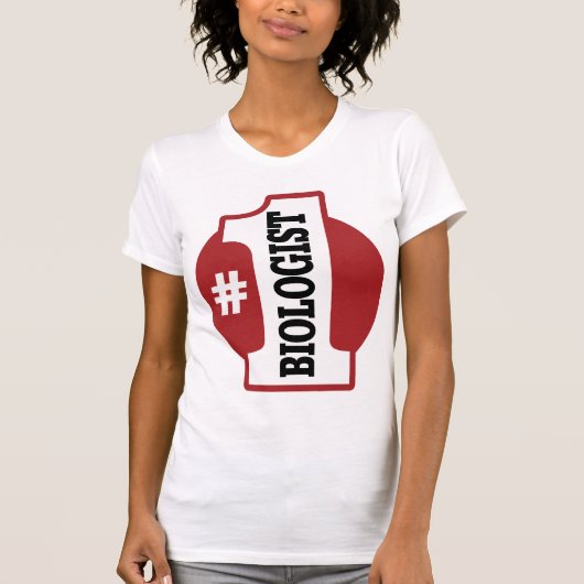 Nummer 1 Bioloog T-shirt (Voorkant)