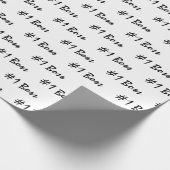 Nummer 1 Boss Cadeaupapier (Hoek)