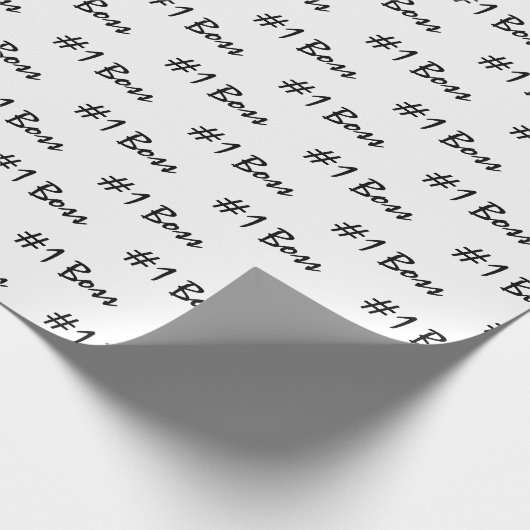 Nummer 1 Boss Cadeaupapier (Hoek)