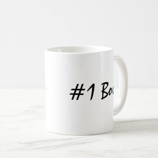 Nummer 1 Boss Coffee Mok (Voorkant rechts)