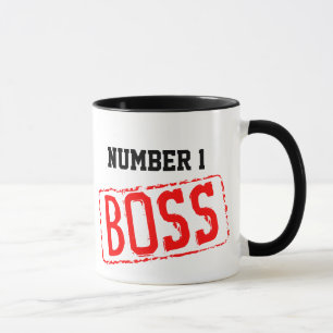 Nummer 1 Boss Coffee Mok   MOTIVATIE