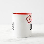 Nummer 1 Boss Gift Tweekleurige Koffiemok (Center)