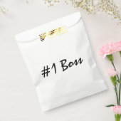 Nummer 1 Boss personaliseren Bedankzakje (Gezegeld)