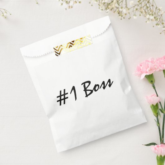 Nummer 1 Boss personaliseren Bedankzakje (Gezegeld)