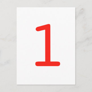Nummer 1 briefkaart