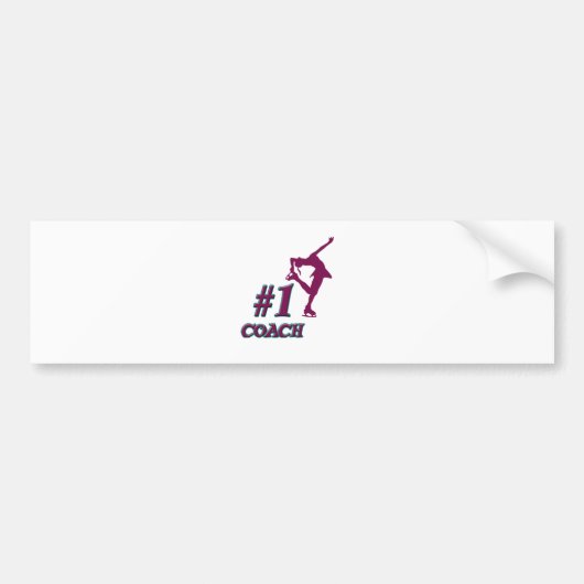Nummer #1 Coach Bumpersticker (Voorkant)